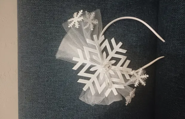 Ободок снежинка