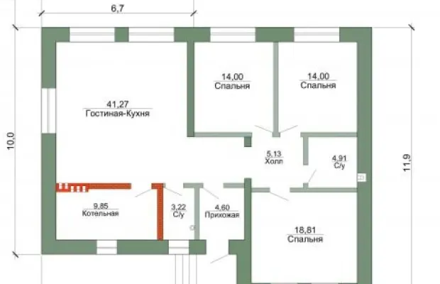 Проект дома 115 кв.м