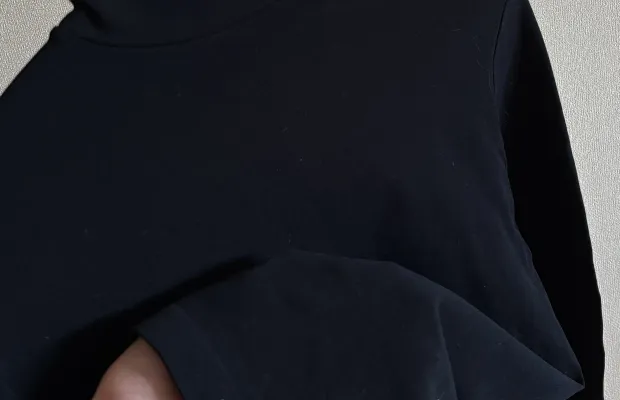 Водолазка черная S