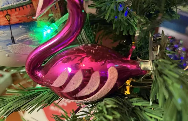 Елочная игрушка прищепка