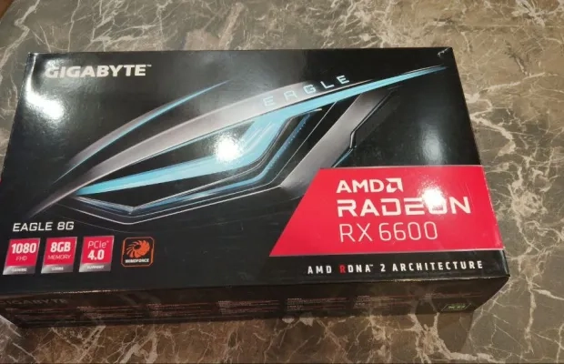 Продаётся видеокарта gigabyte radeon rx 6600 eagle 8gb