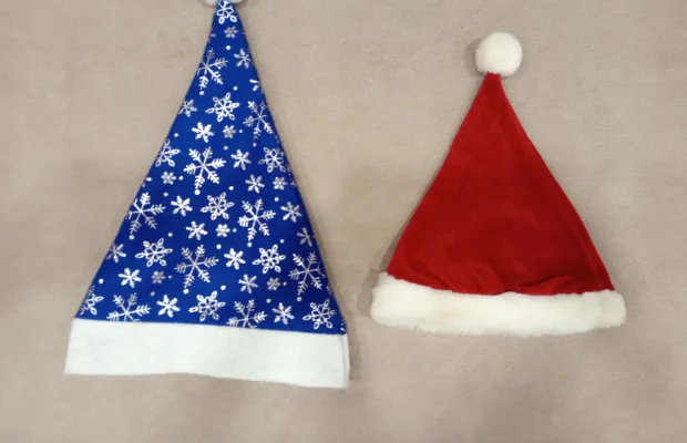 Новогодние калпаки для снегурочки и деда мороза