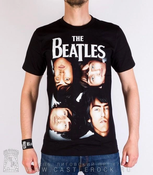 Майка с рисунком Битлов размер 52-54
