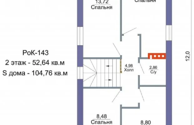 Проект дома 104 кв. м