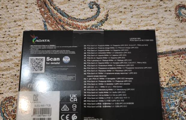 Твердотельный накопитель SSD ADATA M.2 2280 1TB