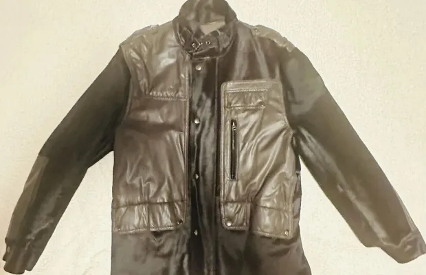 Кожаная куртка мужская из овечьей кожи и меха