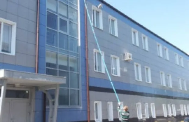 Мойка остекления и фасада