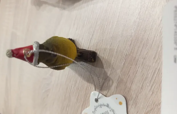 Фигурка птички для ёлки