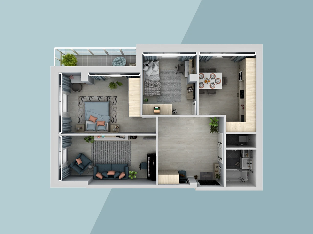 3-к квартира, 81 м²