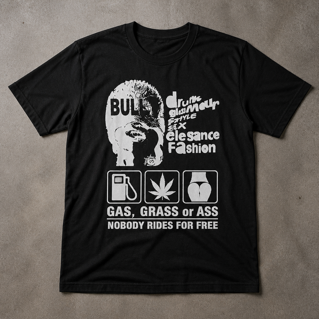 Футболка в школу bully kanye west y2k flat_lay