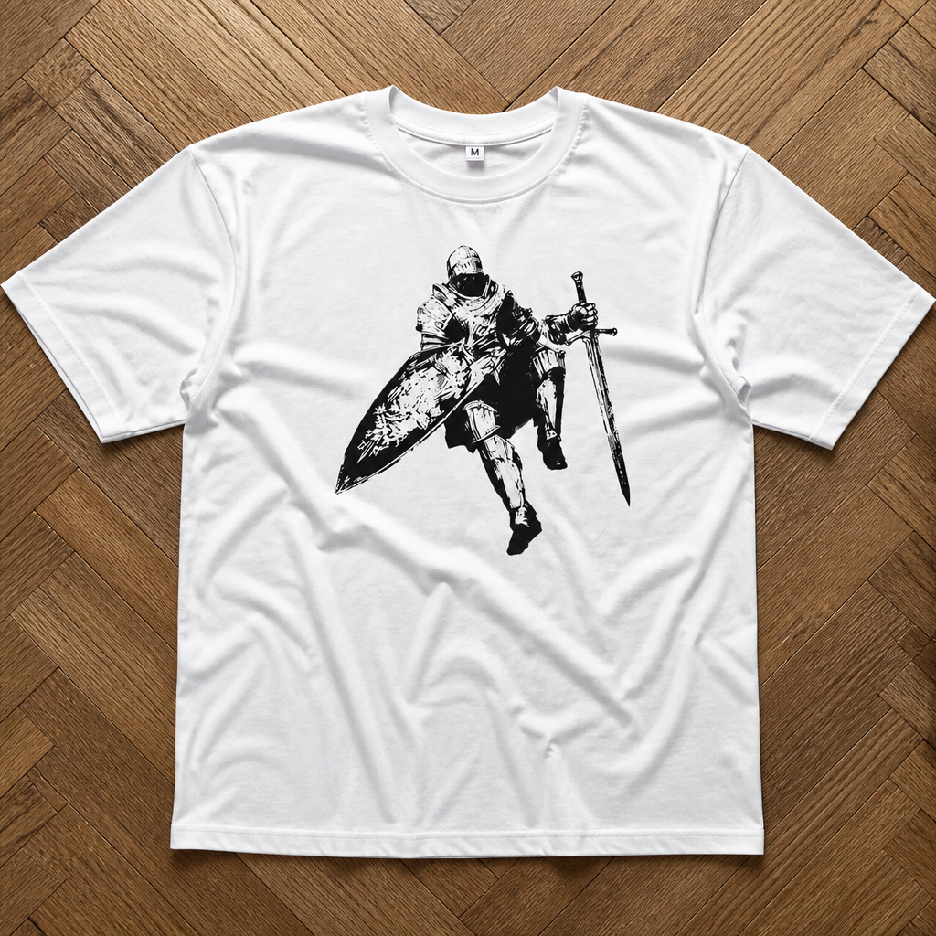 Футболка рыцарь готика y2k archive vintage flat_lay