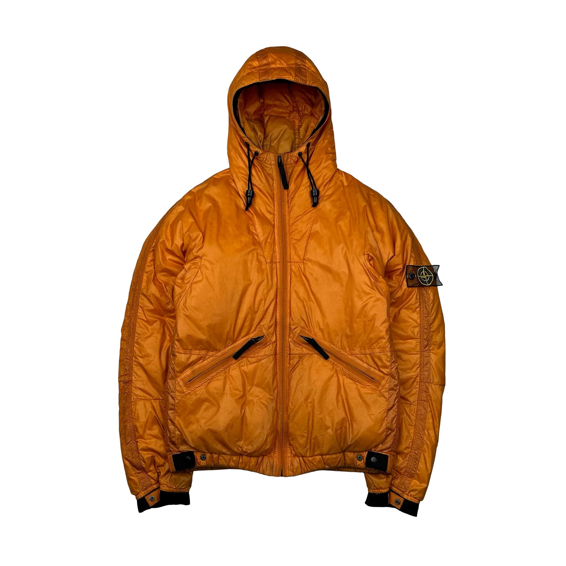 Куртка Stone Island Orange Mesh Badge Down Puffer Jacket - фото 1