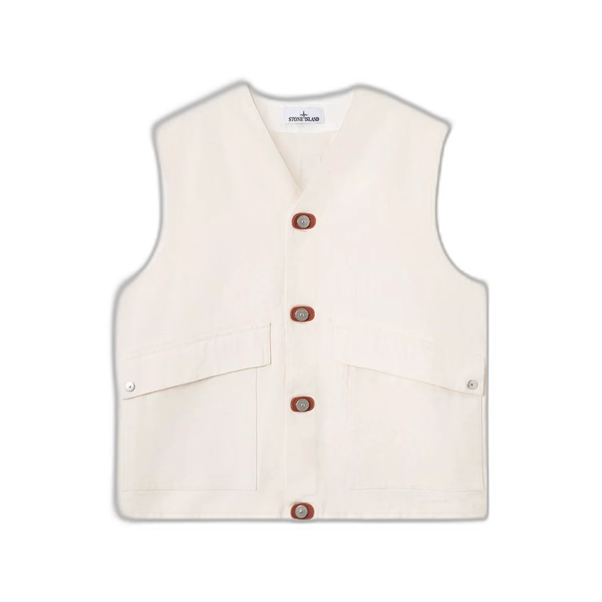 Жилет Stone Island NATURAL COTTON GABARDINE RAW BEAUTY - фото 1