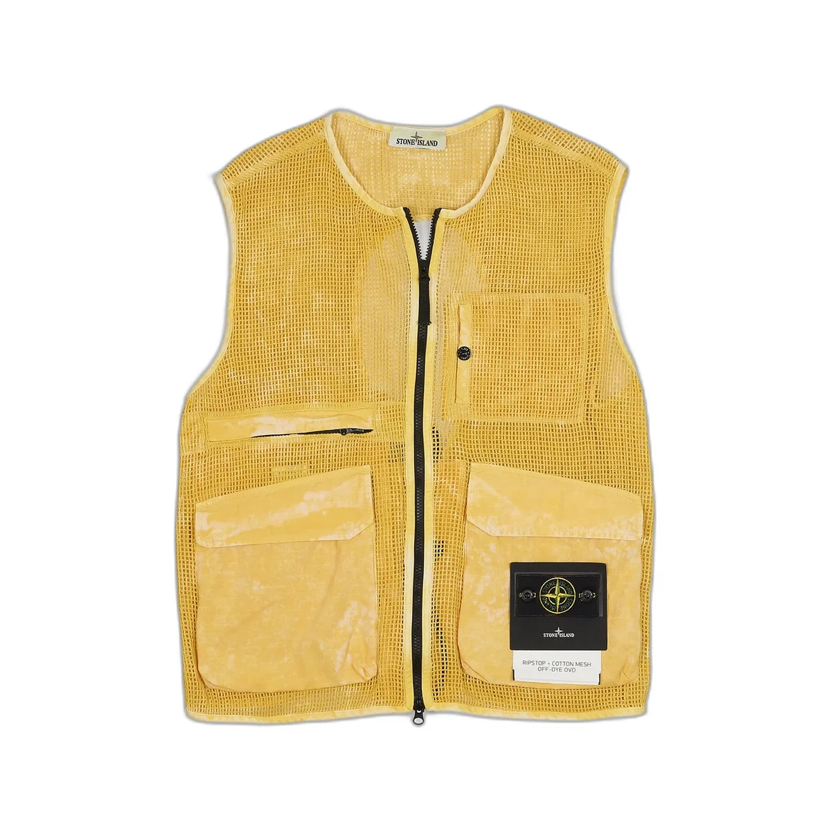 Жилет Stone Island ripstop + cotton mesh off-dye ovd - фото 1