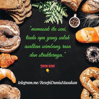Telegram Channel logo Resepi dan tips dapur di t.me/ResepiDuniaMasakan. Free Telegram Channel Analytics