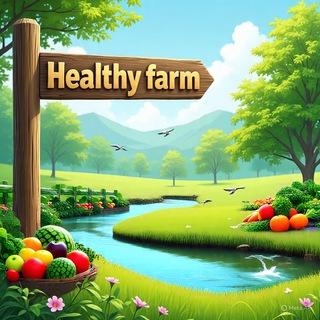 Логотип Телеграм канала healthy_farm_girl. Бесплатная аналитика Telegram каналов