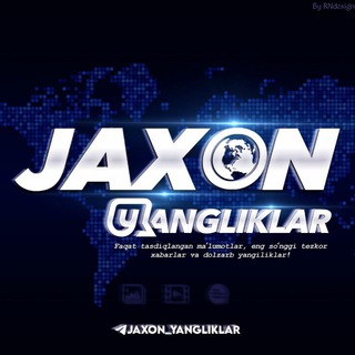 Логотип Телеграм канала Jaxon Yangiliklar | Rasmiy kanal. Бесплатная аналитика Telegram каналов