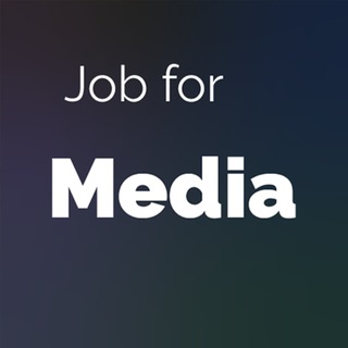 Логотип Телеграм канала Job for Media & Content. Бесплатная аналитика Telegram каналов