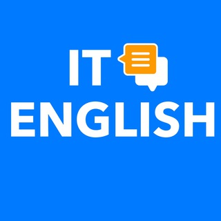 Логотип Телеграм канала IT English. Бесплатная аналитика Telegram каналов