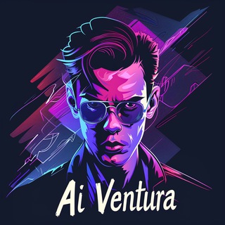 Логотип Телеграм канала AiVenturaa. Бесплатная аналитика Telegram каналов