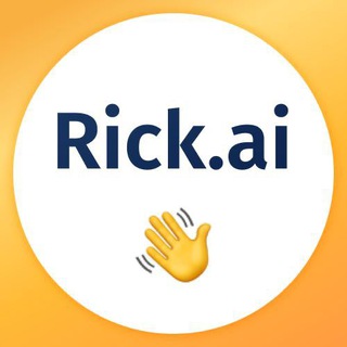 Логотип Телеграм канала Rick.ai — кейсы, точки роста в сквозной аналитике, маркетинге и продажах. Бесплатная аналитика Telegram каналов