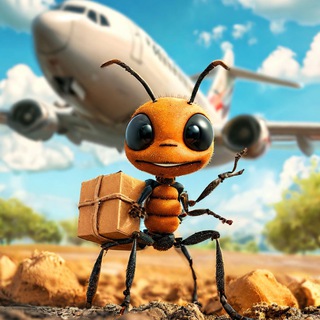 Логотип Телеграм канала AntsDelivery. Бесплатная аналитика Telegram каналов