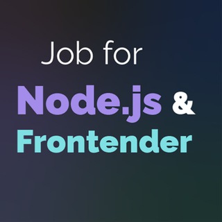 Логотип Телеграм канала Job for Frontend (JavaScript + Node.js) Developers. Бесплатная аналитика Telegram каналов