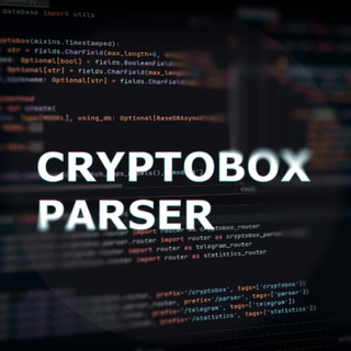 Логотип Телеграм канала Cryptobox Parser. Бесплатная аналитика Telegram каналов