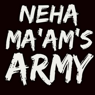 Telegram Channel logo NEHA AGAARWAL MATHEMATICALLY INCLINED | NEHA MAM ARMY. Free Telegram Channel Analytics
