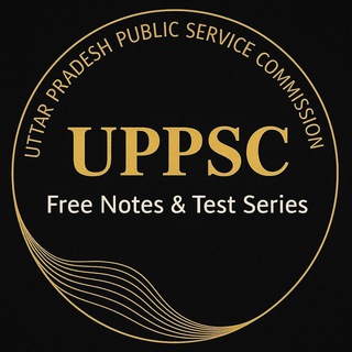 Логотип Телеграм канала UPPSC 2026 [Material+Test Series]. Бесплатная аналитика Telegram каналов