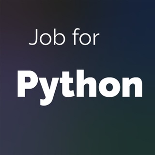 Логотип Телеграм канала Job for Python. Бесплатная аналитика Telegram каналов