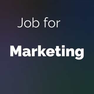 Логотип Телеграм канала Job for Marketing. Бесплатная аналитика Telegram каналов