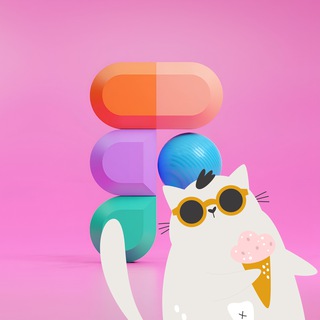 Логотип Телеграм канала FigmaCat. Бесплатная аналитика Telegram каналов