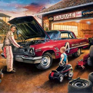 Логотип Телеграм канала Гараж-автолюбов!. Бесплатная аналитика Telegram каналов