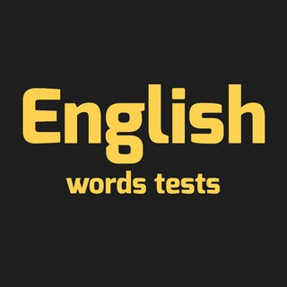 Telegram Channel logo English words tests. Free Telegram Channel Analytics