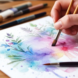 Telegram Channel logo watercolorsday. Free Telegram Channel Analytics