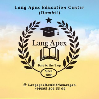 Telegram Channel logo LangApex/Dombit/Namangan. Free Telegram Channel Analytics