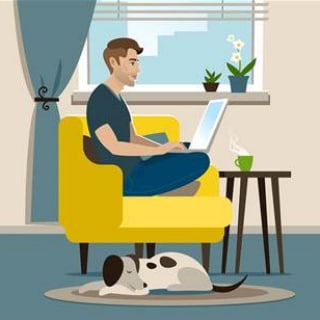 Логотип Телеграм канала Работа фрилансерам от клуба Shareworking. Бесплатная аналитика Telegram каналов