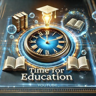 Логотип Телеграм канала time_for_edu. Бесплатная аналитика Telegram каналов