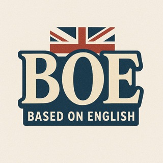 Логотип Телеграм канала basedonenglish. Бесплатная аналитика Telegram каналов
