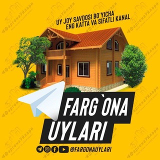 Логотип Телеграм канала Fergana_houses. Бесплатная аналитика Telegram каналов