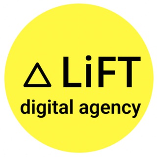 Логотип Телеграм канала Lift Agency. Бесплатная аналитика Telegram каналов
