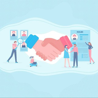 Логотип Телеграм канала Вакансии&Резюме. Бесплатная аналитика Telegram каналов