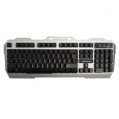 Клавиатура Nakatomi Gaming KG-35U мембранная игровая с подсветкой USB (silver/black)