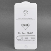 Защитное стекло Full Screen - 3D Flat для "Apple iPhone 7 Plus/iPhone 8 Plus" (white) (тех.уп.) (whi