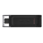 Флэш накопитель USB 64 Гб Kingston DataTraveler 70 Type-C 3.0 (black)