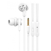 Проводные наушники с микрофоном внутриканальные Celebrat D9 Jack 3,5  (white)