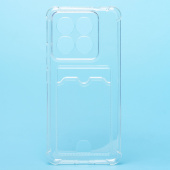 Чехол-накладка - SC276 с картхолдером для "Xiaomi 14 Pro" (transparent) (224956)