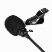 Микрофон - MC-R2 с прищепкой для телефона, Type-C, 200см (black)