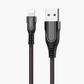 Кабель USB - Apple lightning Hoco U54  120см 2,4A  (black)